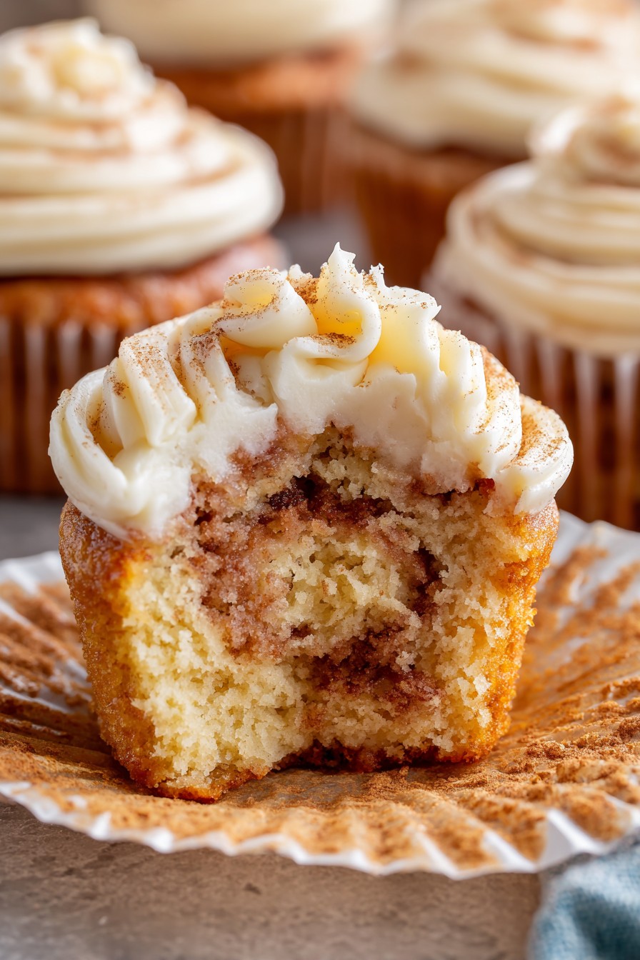 Cinnamon Roll Cupcakes