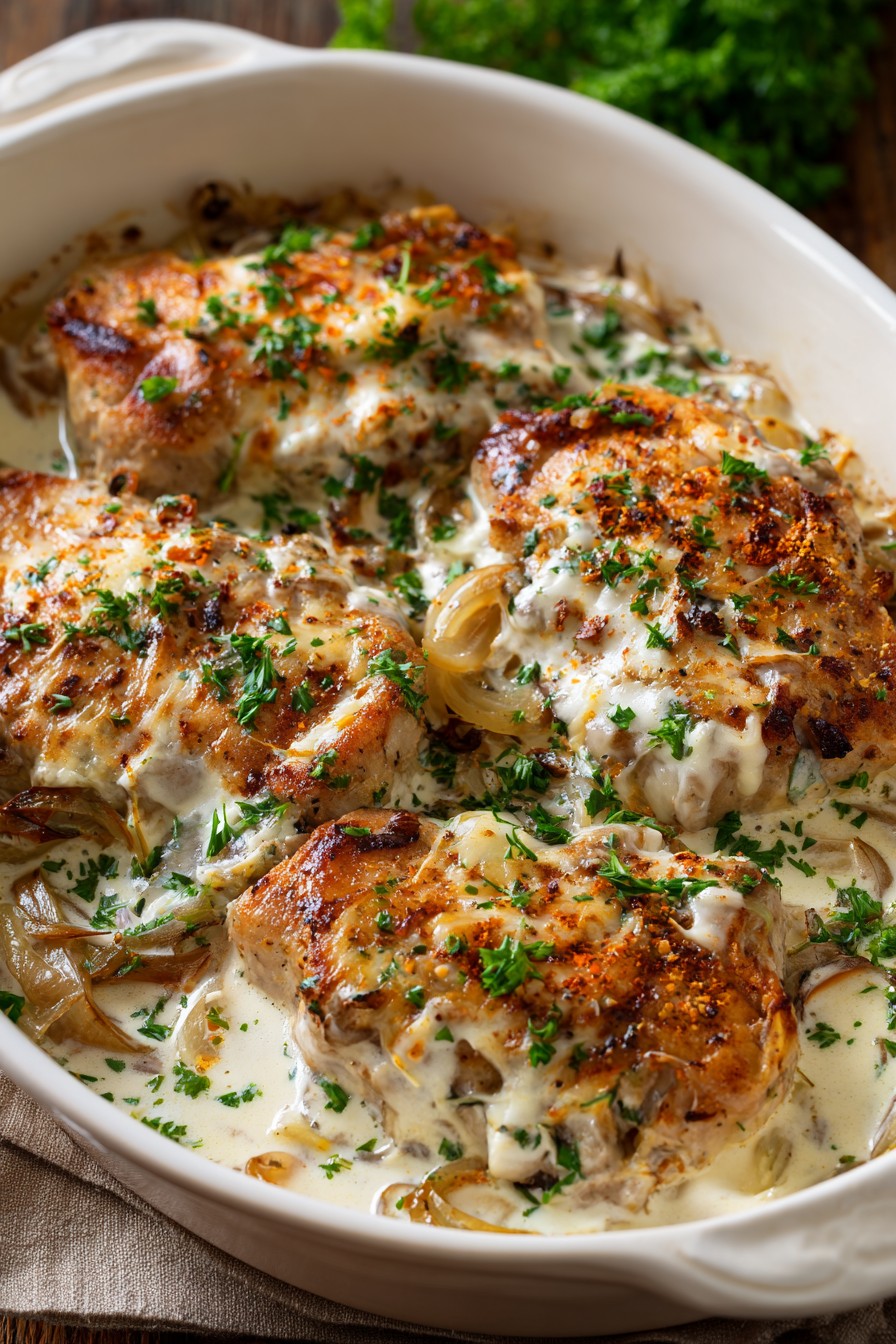 Cream Cheese Pork Chops