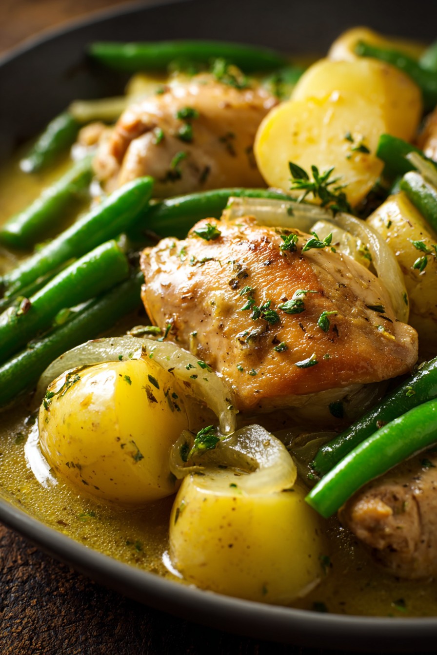 Crockpot Chicken Potatoes Green Beans