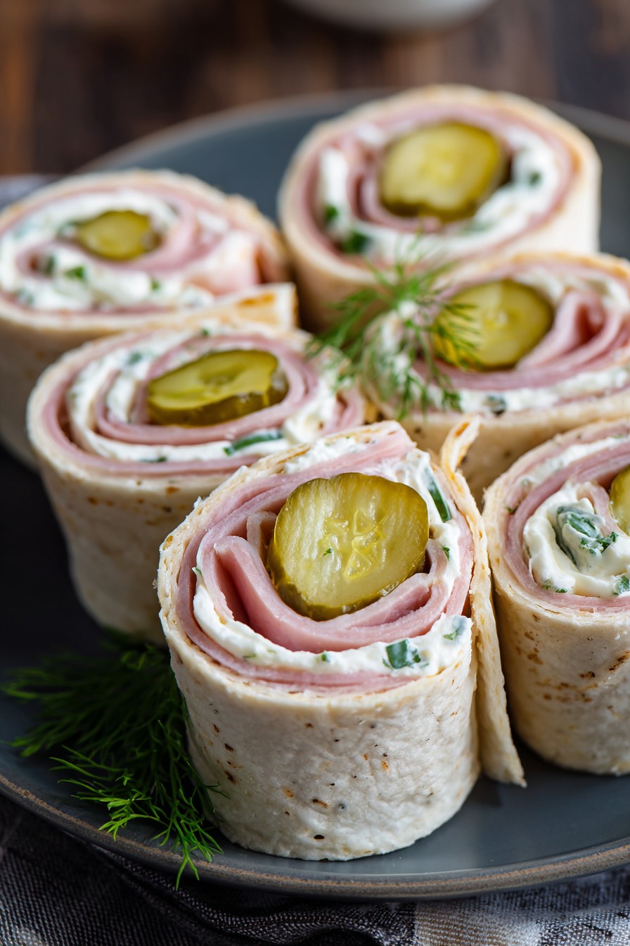 Ham Pickle Roll Ups