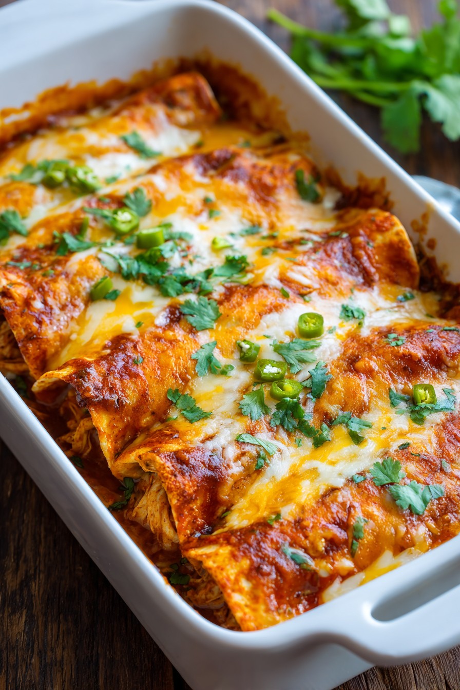 Keto Chicken Enchiladas