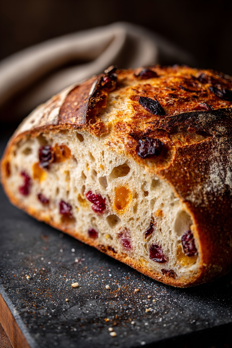 Orange Cranberry Sourdough Bread