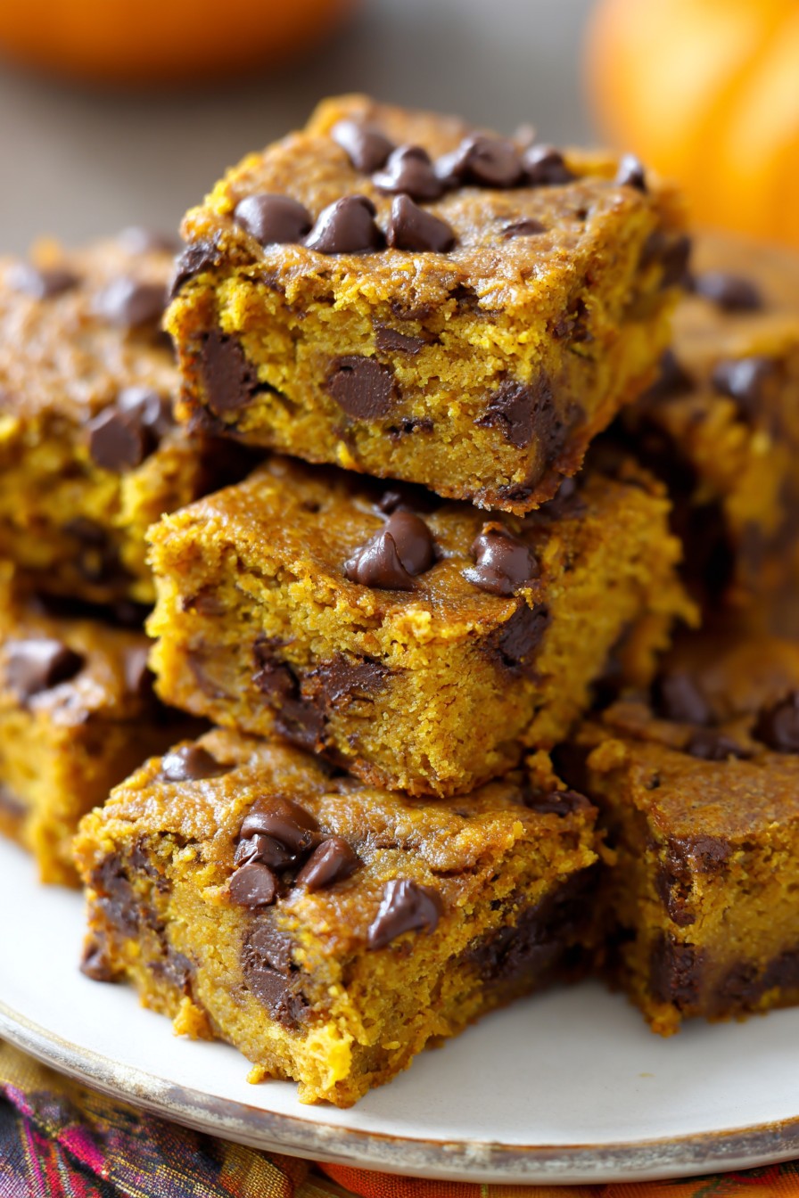 Pumpkin Chocolate Chip Bars