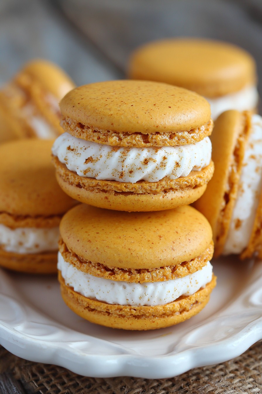 Pumpkin Macarons