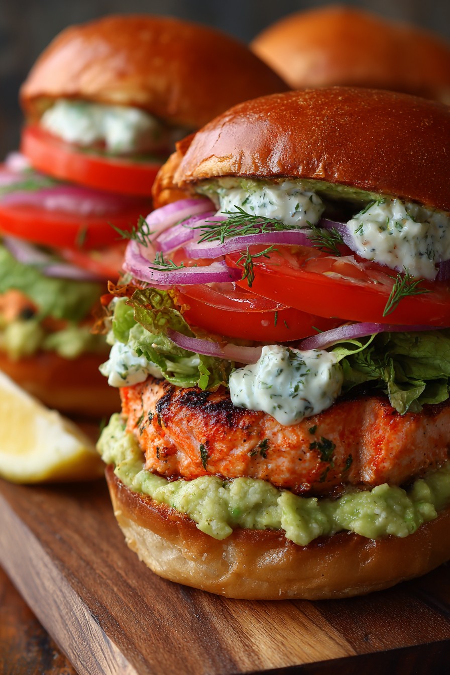 Salmon Burger Toppings