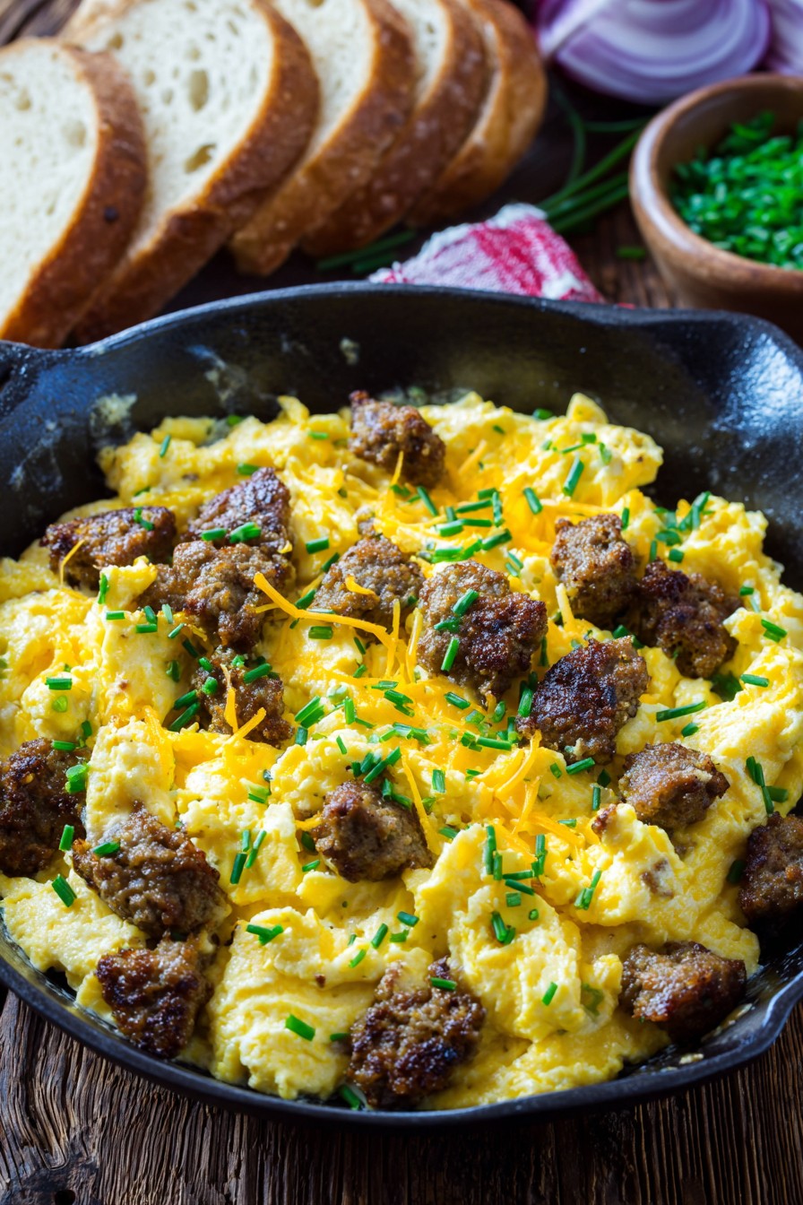 Sausage And Eggs Breakfast