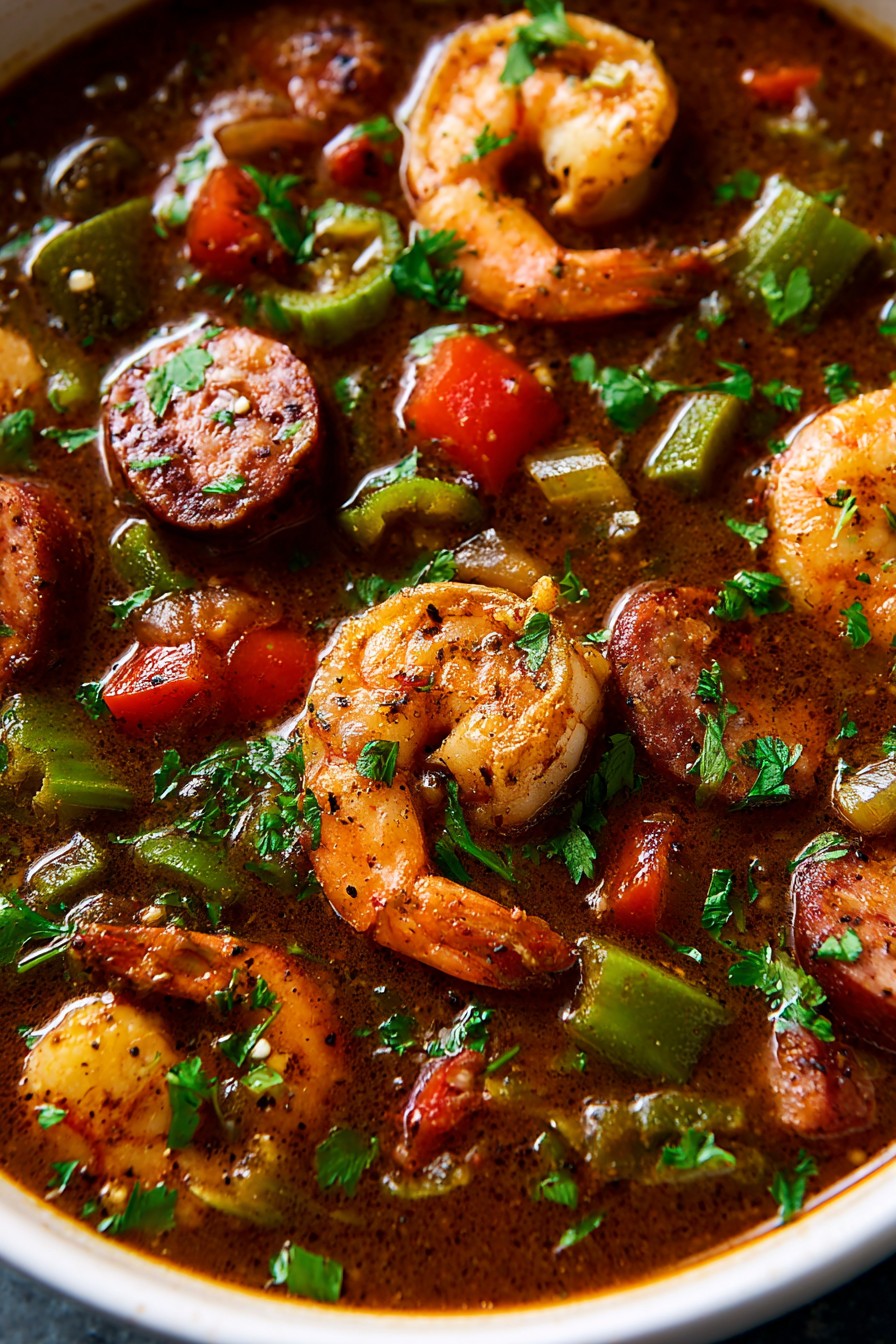 Shrimp And Sausage Gumbo