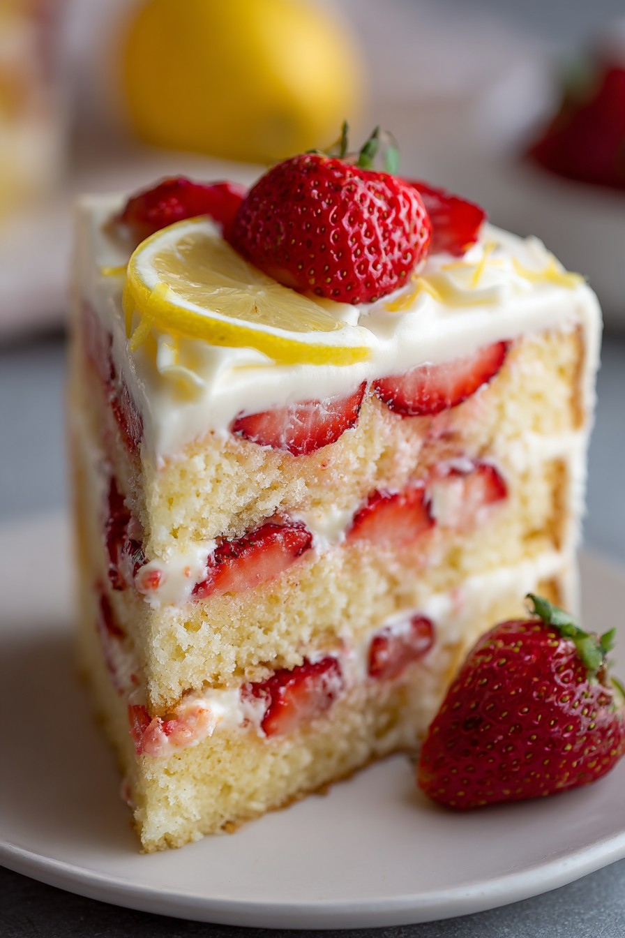 Strawberry Lemonade Cake