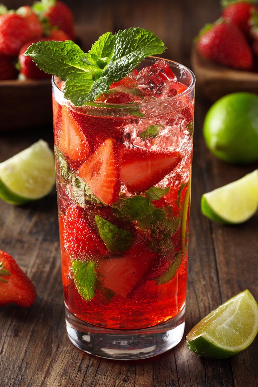 Strawberry Mojito Mocktail