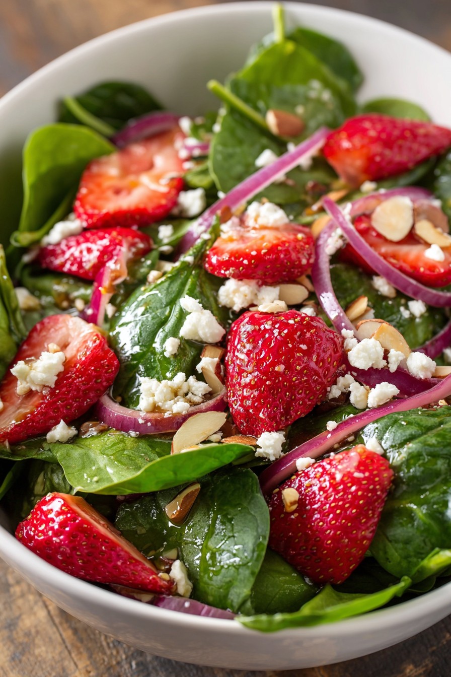 Strawberry Spinach Salad With Balsamic
