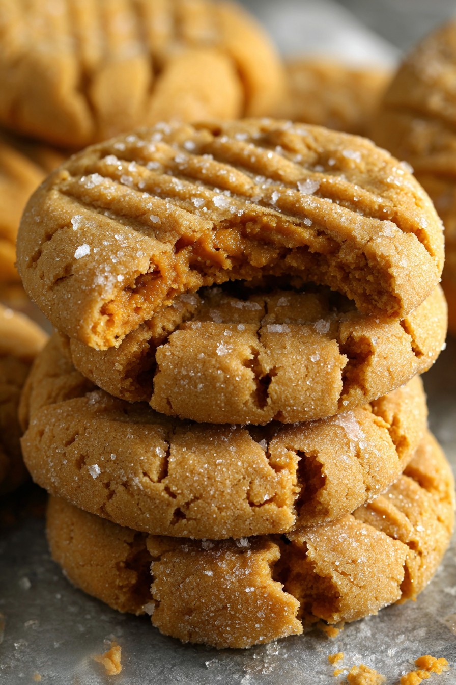 Thick Peanut Butter Cookies