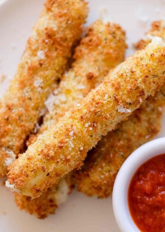 Air Fried Mozzarella Sticks