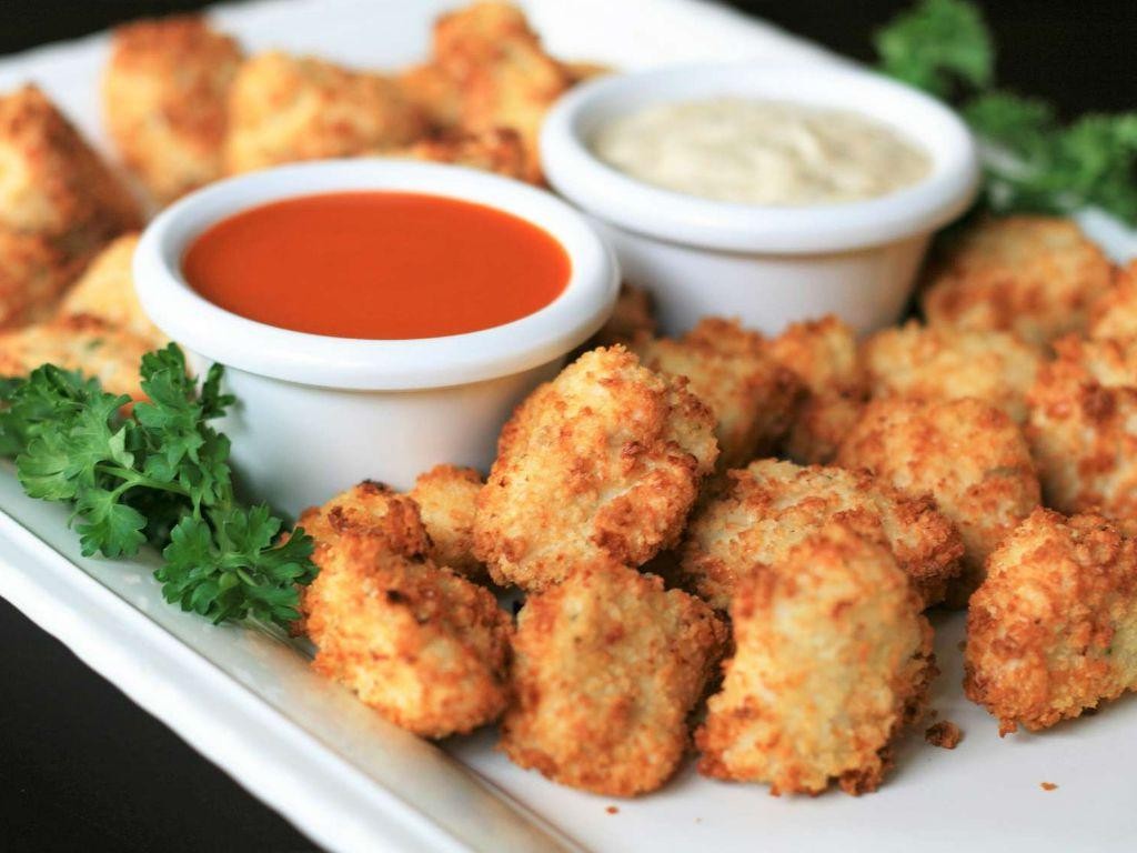 Air Fryer Veggie Nuggets with Ranch Dip
