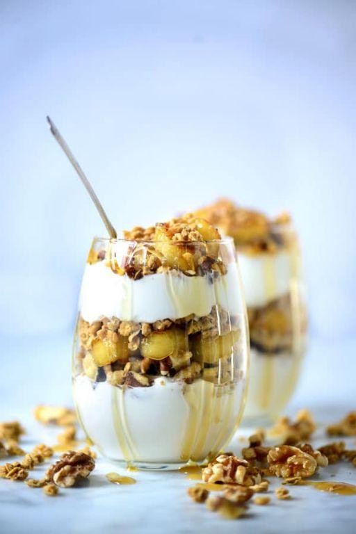 Apple Banana Yogurt Parfait
