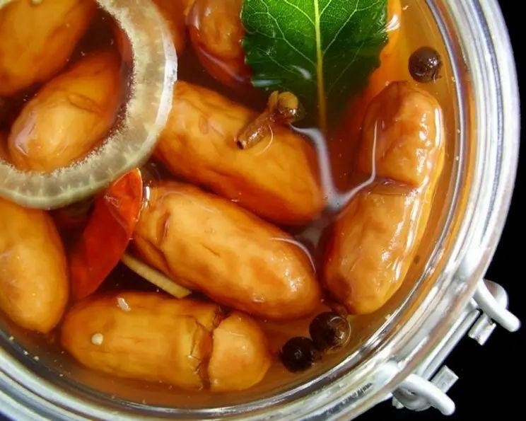 Apple Cider Pickled Sausages