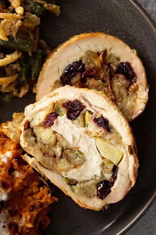Apple and Cranberry Stuffed Turkey