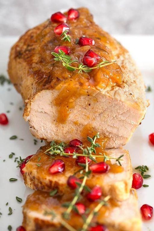 Apple-Balsamic Slow Cooker Pork Tenderloin