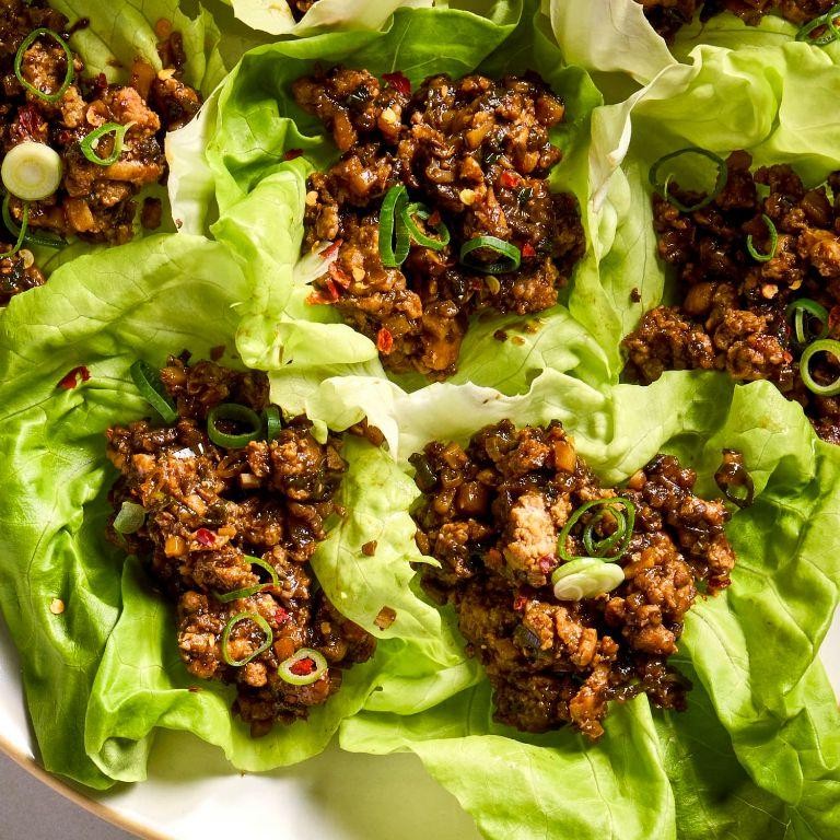 Asian Shredded Chicken Lettuce Wraps