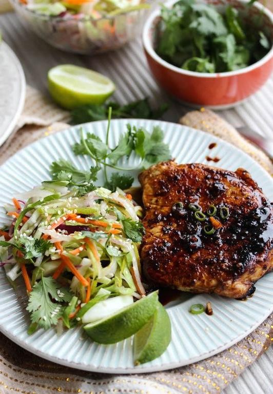 Asian-Inspired Ginger Soy Pork Steaks