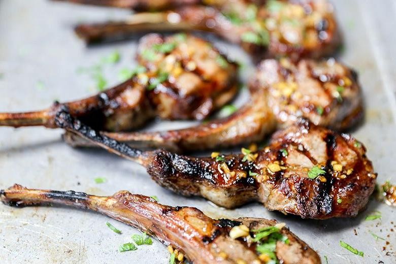 Asian-Style Lamb Chops with Soy Ginger Glaze