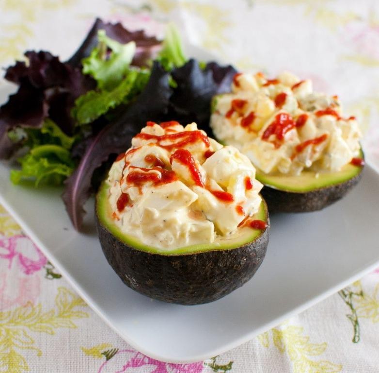 Avocado Stuffed with Egg Salad