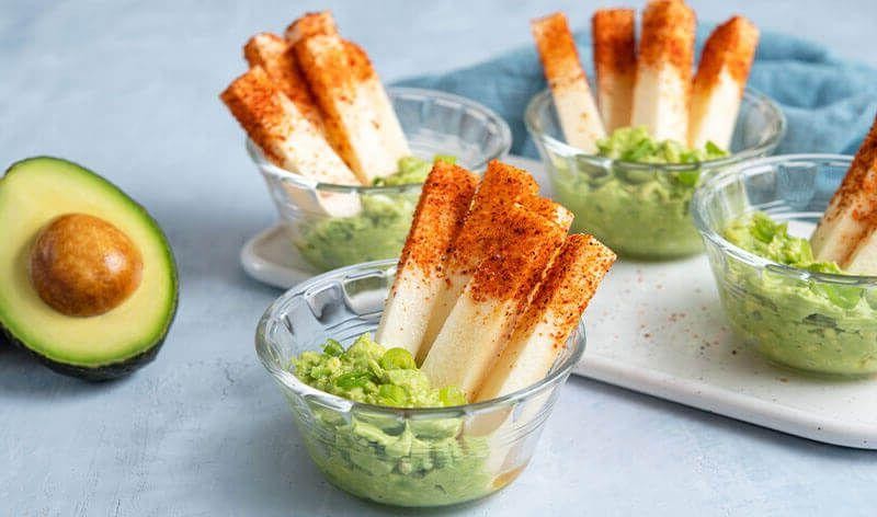 Avocado and Lime Celery Snacks