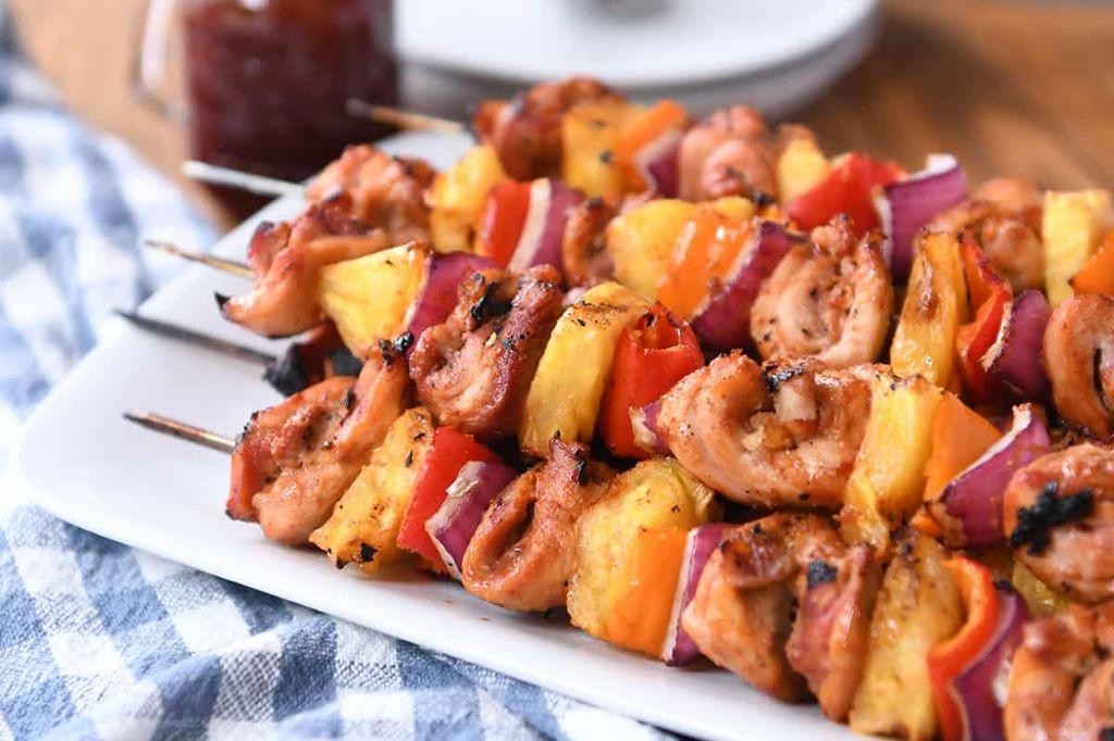 BBQ Chicken and Pineapple Skewers