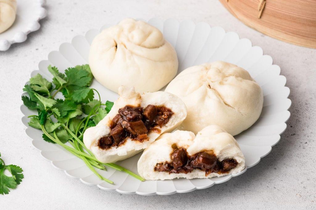 BBQ Pork and Steamed Buns (Char Siu Bao)