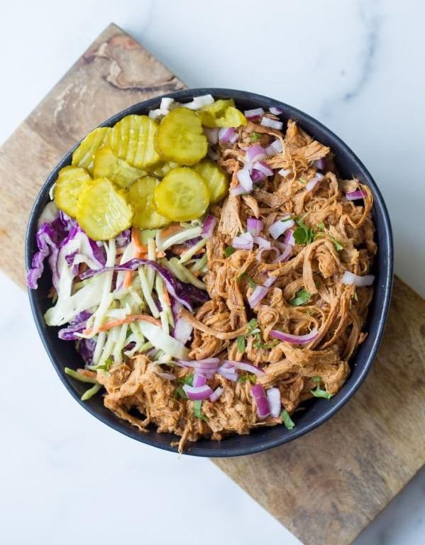 BBQ Pulled Pork and Slaw Bowl