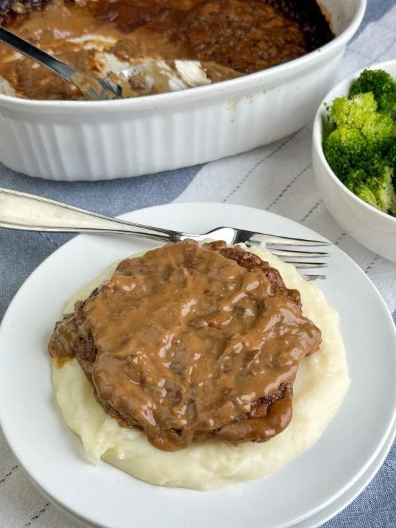 BBQ Sauced Cube Steak Oven Pleasure