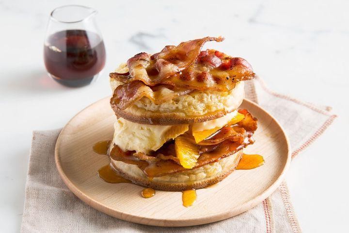 Bacon Maple Waffle Ice Cream Sandwich