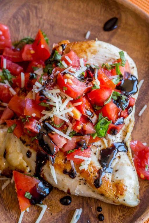 Balsamic Glazed Bruschetta Chicken