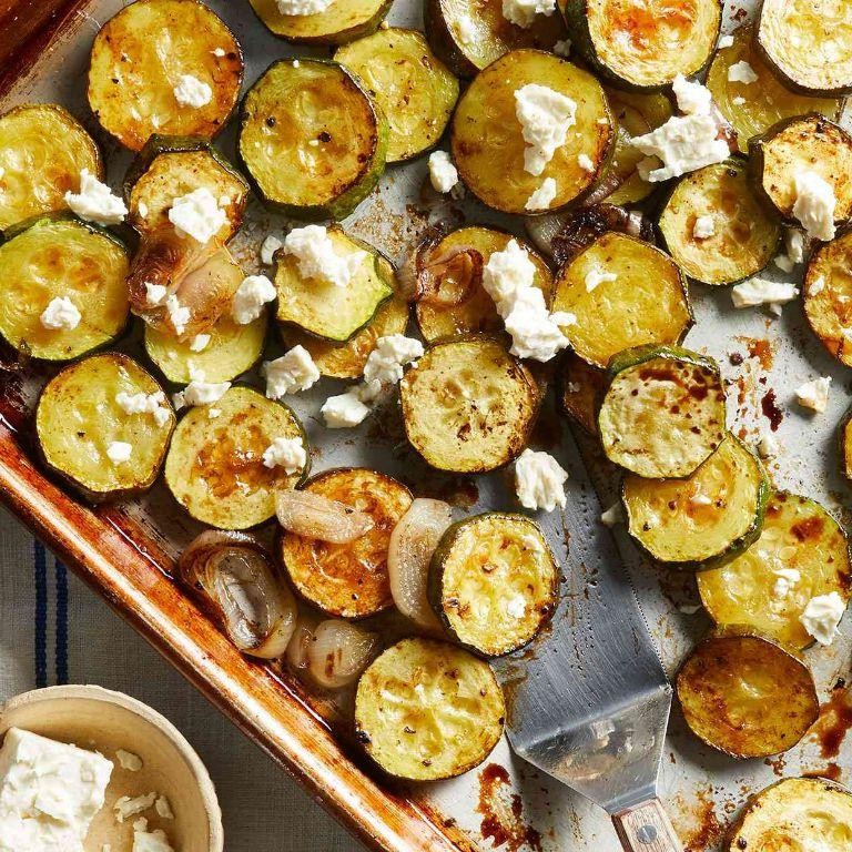Balsamic Roasted Zucchini and Squash