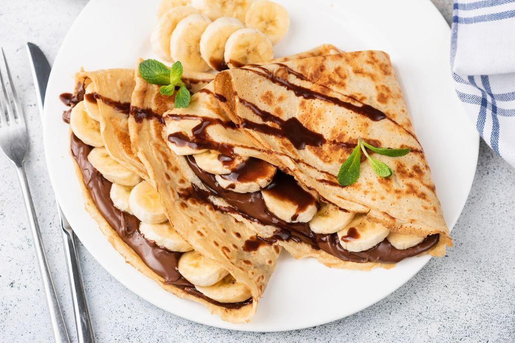 Banana Chocolate Crepes
