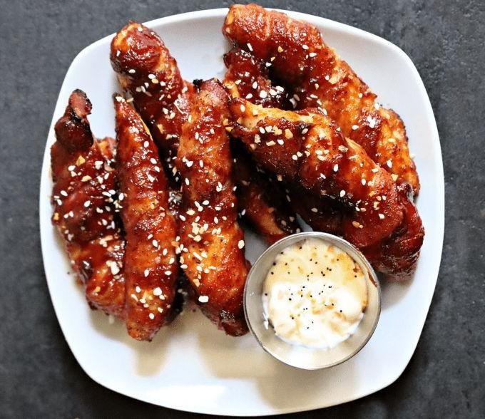Barbecue Bacon Chicken Tender Dip