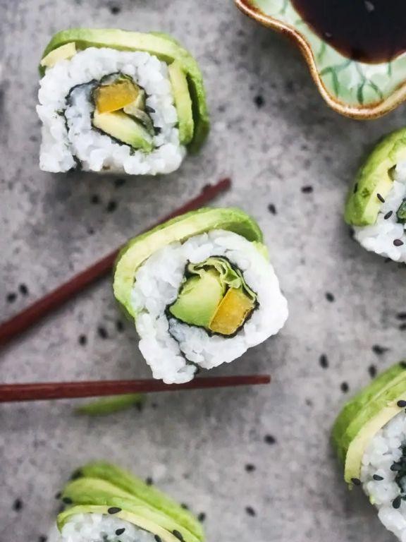 Barley and Avocado Sushi Rolls