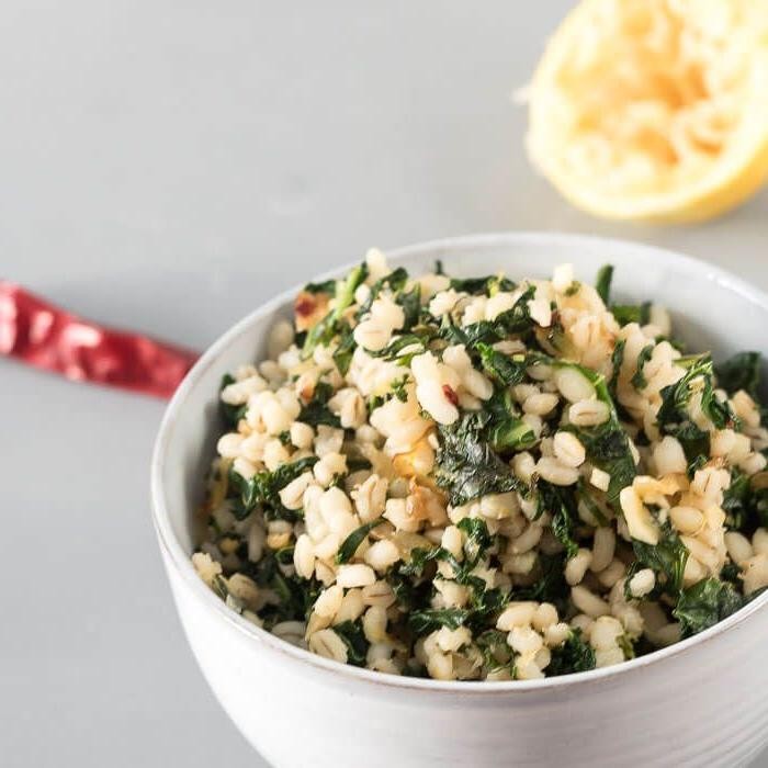 Barley and Kale Stir-Fry