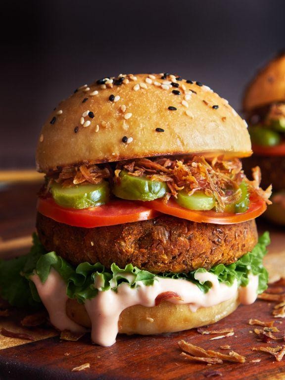 Barley and Lentil Veggie Burgers