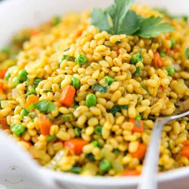 Barley and Roasted Vegetable Pilaf
