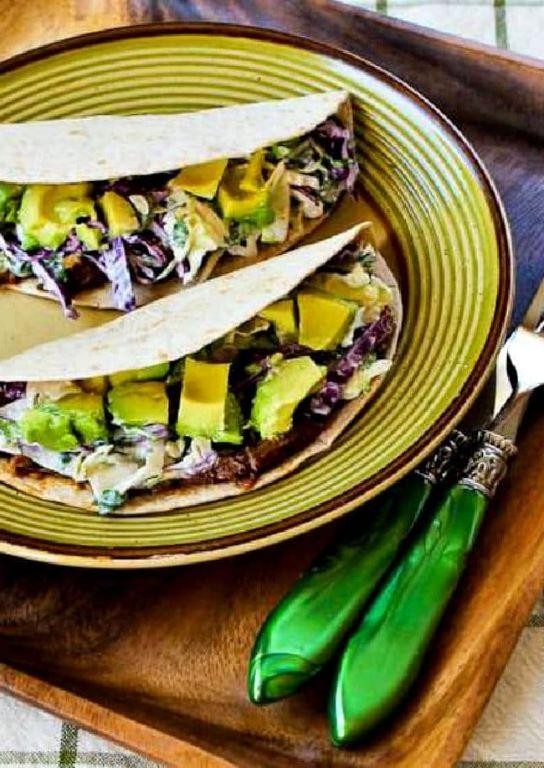 Beef Rendang Tacos with Spicy Slaw