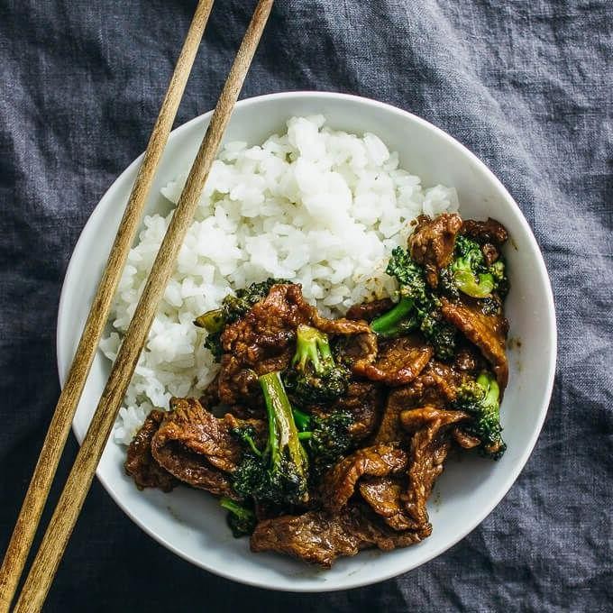 Beef and Broccoli with Long Grain Rice