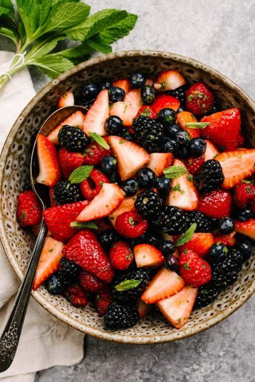 Berry and Mint Fruit Salad