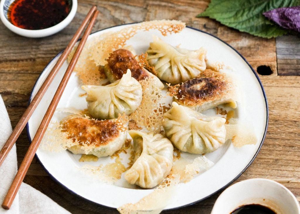 Bok Choy and Carrot Gyoza