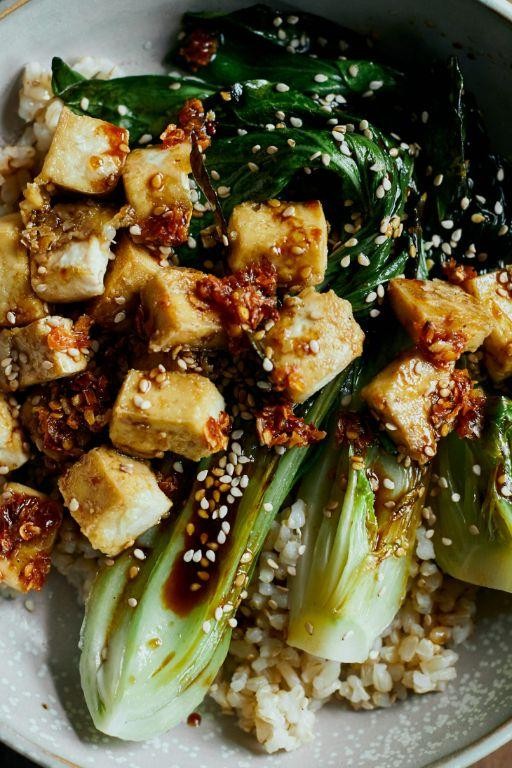 Bok Choy and Tofu Teriyaki Bowl