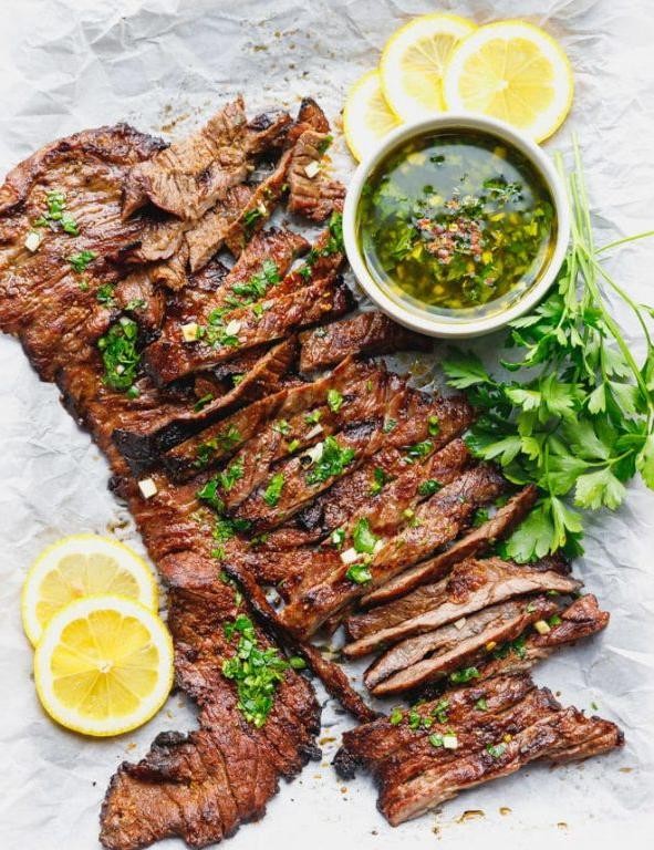Boston Butt Steak with Chimichurri Sauce