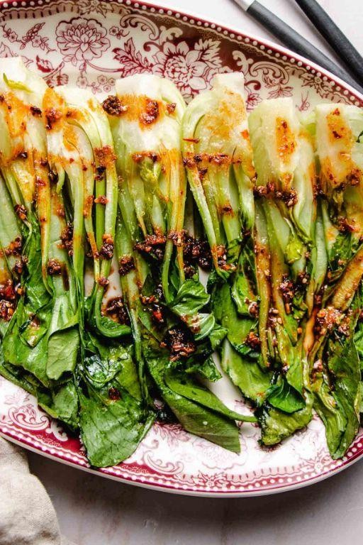 Braised Bok Choy with Soy Sauce and Chili