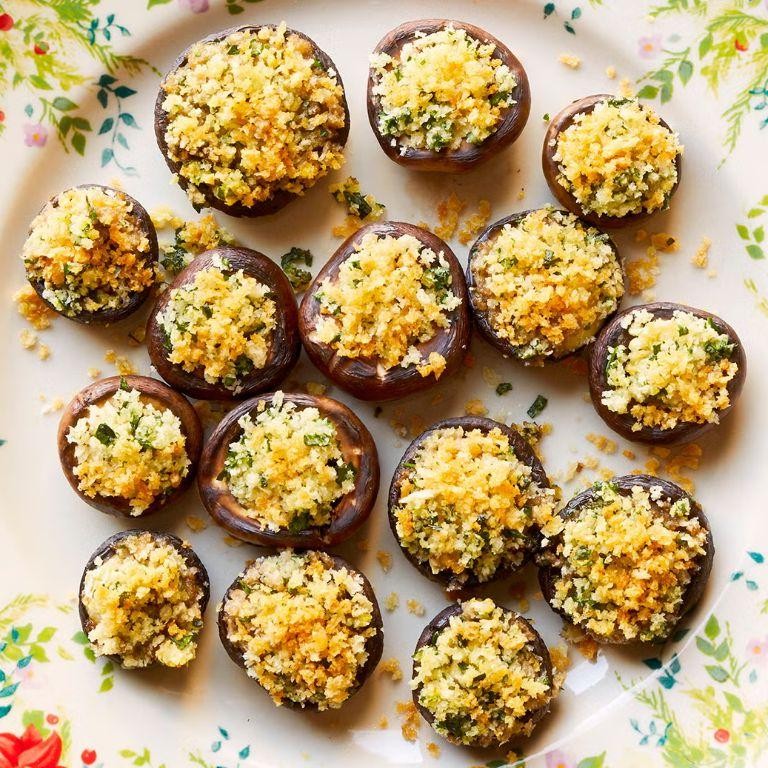 Brie Stuffed Mushrooms
