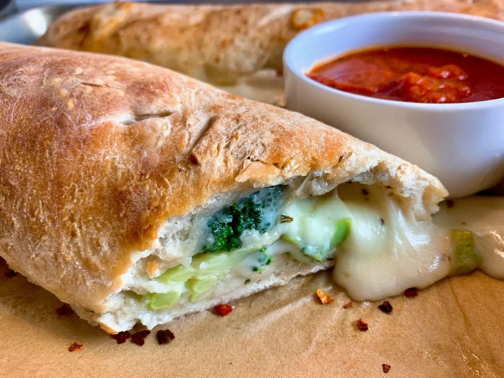 Broccoli and Mozzarella Calzones
