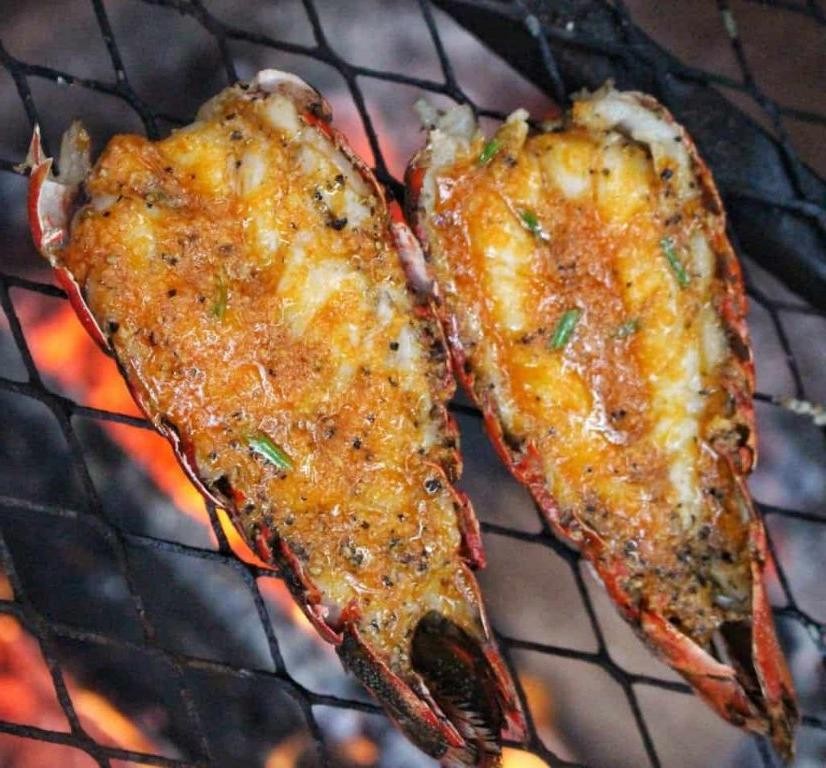 Broiled Lobster Tails with Sriracha Lime Butter