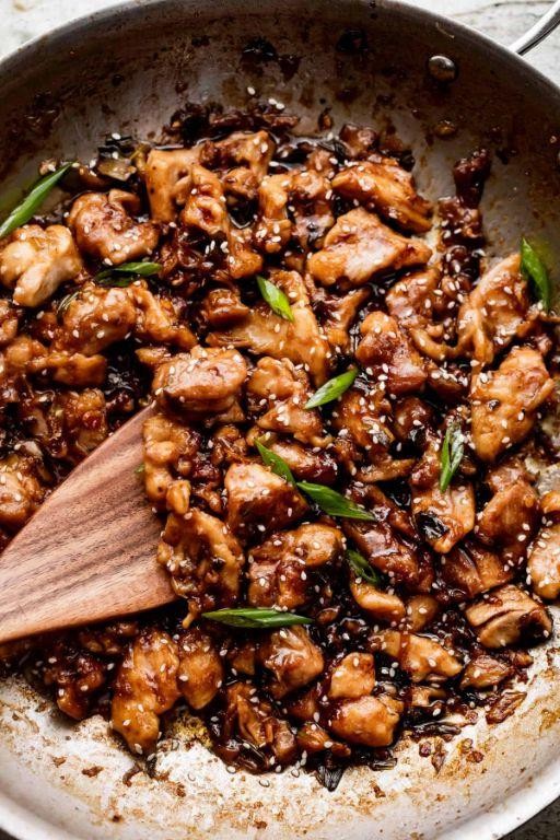Brown Sugar Bourbon Stir Fry Chicken